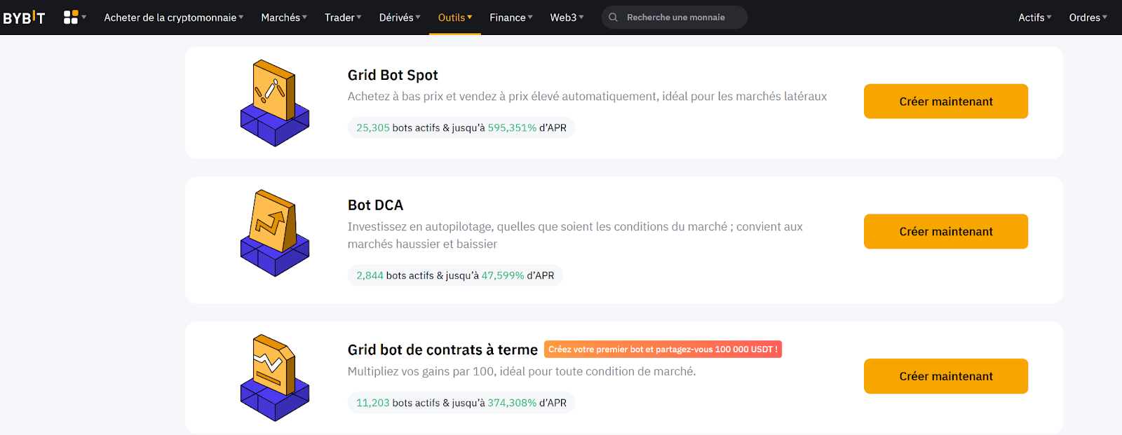 dca automatisée bybit